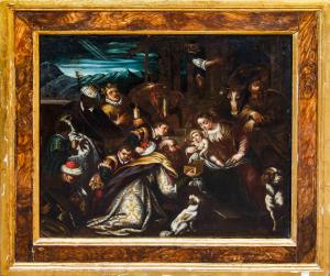 17. Jahrhundert, Venezianische Schule, Anbetung der Könige
